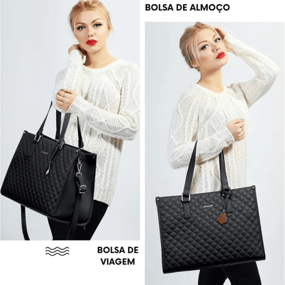 BOLSA COM COMPARTIMENTO PARA ALIMENTOS - FreshCarry + UMA CARTEIRA DE BRINDE!