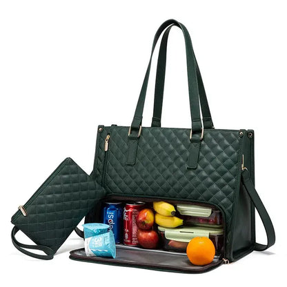 BOLSA COM COMPARTIMENTO PARA ALIMENTOS - FreshCarry + UMA CARTEIRA DE BRINDE!